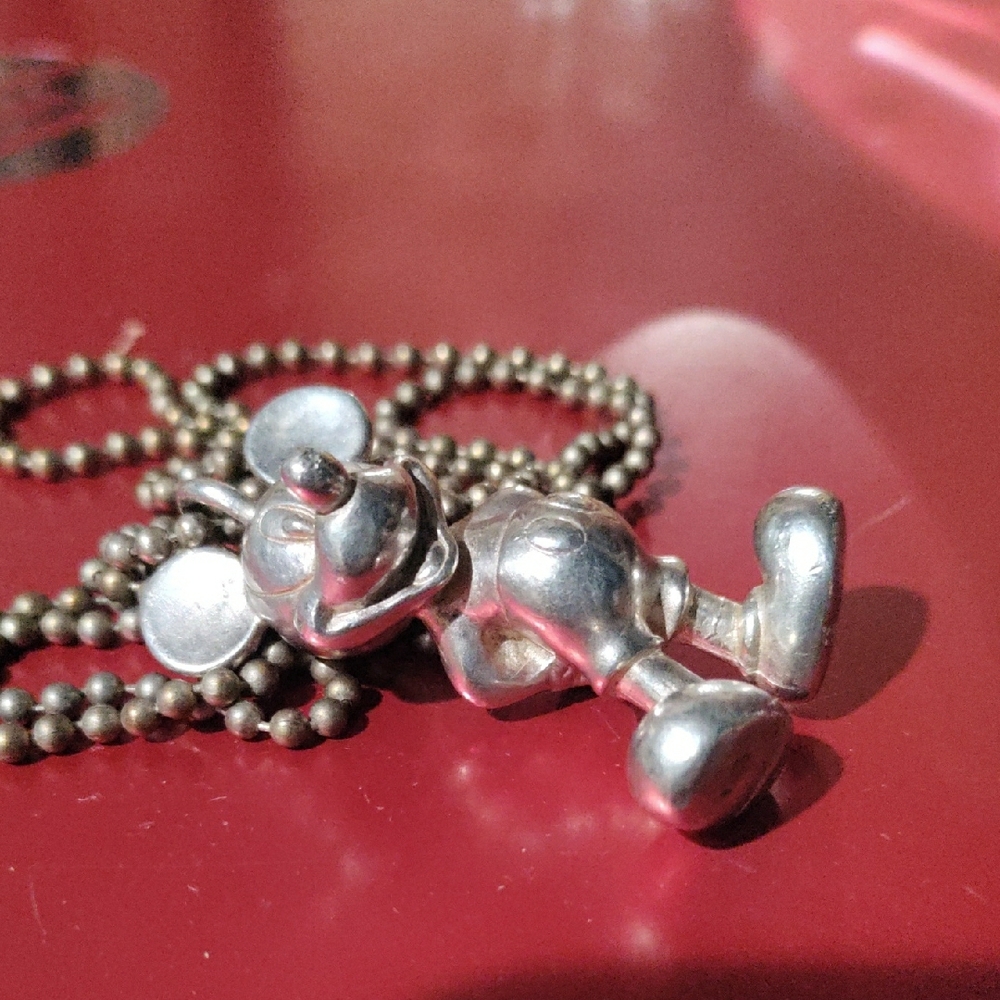 Disney Silver Mickey Mouse Necklace - Picture 2 of 5